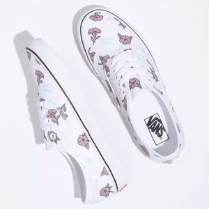Vans authentic thank you flor white sneaker shoes